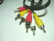 SatelliteSale AV Male to Male 3 RCA Audio Video Composite Cable Black (5 feet)