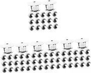 Healeved 4sets Brooch Back Pin Pin Backing for Brooch Metal Locking Backs Sewing Accessory Badges 20pcs*4