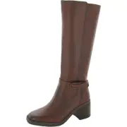 Naturalizer Womens Elliot Leather Square Toe Knee-High Boots Shoes BHFO 9119