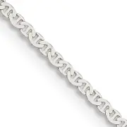 16 Inch Sterling Silver 1.85mm Flat Anchor Chain
