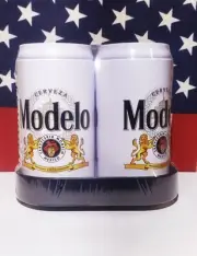 Modelo Cerveza Beer Salt & Pepper Mini Beer Shakers with Holder