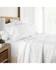 Home Collection 300 Thread Count 4pc Cotton Pattern Sheet Set