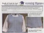 Knitting Matters Pattern #0702 - Breath of Fresh Air Vest - Women 33+"-49+"