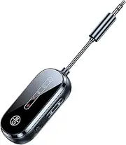 Wireless Audio Transmitter Receiver, Portable Display Adapter, 5.12x1.14x0.51 inches Adorable Compact Digital Display for Car Plane Tablet Computer Headphones