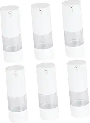 DRESSOOS Travel Refillable Bottle 6Pcs 15ml Cream Jar Vacuum Bottle Leak Proof Dispenser for Cosmetics