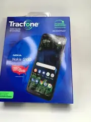 TracFone Nokia G100 4G LTE Prepaid Smartphone (Locked) - 32GB - Black - Sim Card