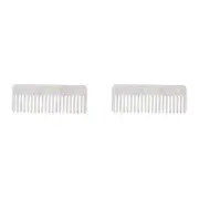 2PK Annabel Trends Tamed Hair Comb Womens Accessory 15cm Pearl Confetti