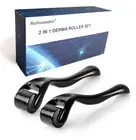 Rollnewskin 2 Pack Derma Roller Microneedle with 540 Titanium -