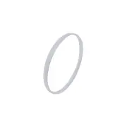 69mm Solid Half Round Bangle in Sterling Silver