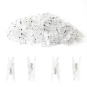 Mini Clear Utility Plastic Clip,Clothespins for Paper Clothes Photo Small Car...