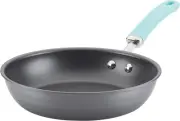 Create Delicious Deep Hard Anodized Nonstick Fry Pan/Skillet, 10.25 Inch, Gray