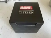Citizen Marvel Tony Stark Black Dial Leather Band Men's Watch AW2075-05W