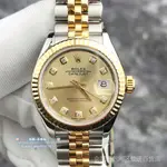 ROLEX 勞力士女裝日誌系列M279173間金日曆窗日期顯示機械女表 潮流 時尚 休閒 商務 經典 手腕錶腕錶