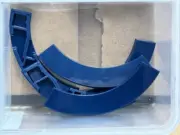 LEGO Parts - Dark Blue Tile, Round Corner 4 x 4 Macaroni Wide - No 27507 - QTY 5