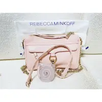 在飛比找蝦皮購物優惠-Rebecca minkoff MAC 金鍊真皮流蘇拉鍊斜背