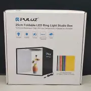 Puluz LED 10" Photo Studio Light Box Portable Folding Photo Shooting Tent Kit