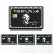 2/4pcs Debit Card Sticker White-Privileg_e,, Stickers for Debit Cards