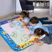 Elsavct Coloring Mat,kids Toys Large Water Painting Mat,toddlers Doodle Pad With 4 Colors,gifts For Girls Boys Age 3 4 5+ Years Old,4 Pens,drawing ...