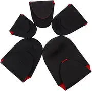 LABRIMP 5pcs Shockproof Camera Lens Pouch Bag Durable Protective Case for DSLR Lenses for Professional Hobbyist Photographers Quick Access with Pull Cord Closure
