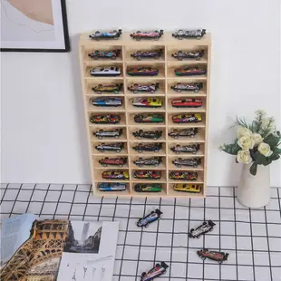 實木多美卡收納盒手辦模型小汽車展示架桌面收納盒木質飾品整理盒