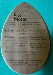 Egg Notes by AMCO - Poaching and Soft/Medium/Hard Boiled Egg Preparation Magnet