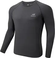 [Bassdash] Men's Lightweight Thermal Base Layer Shirt Underwear Top Warm Ultra Soft Quick Dry