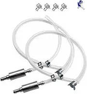 Brake Bleeder Hose -One Way Check Valve Tube Bleeding Tool Kit for Car Motorcycle Clutch, Brake Bleeder Kit for Hydraulic System BleedingOne Way Brake Bleeder Valve (2*Pcs)