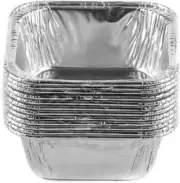 [840 PACK] Aluminum Square Tin Muffin Pan 3 in. -Disposable Aluminum Cupcake Pan