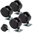 4 Pack 2 Inch Plastic Casters, Furniture Casters, Nylon Furniture Wheel