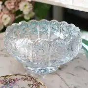 Lead Crystal Candy Serving Bowl Rossi Bohemia Czechoslovakia 5" Diameter
