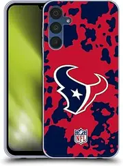 Head Case Designs Officially Licensed NFL Cow Animal Print Houston Texans Art Gel Case [Military Grade Protection] Compatible with Samsung Galaxy A15