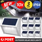 Outdoor Solar LED Deck Garden Stair Step Fence Lights Wall Pathway Fence Lights