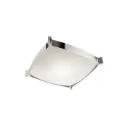 Jesco Lighting CTC604S Linea 4 Light 11.88 inch Chrome Flush Mount Ceiling Light