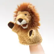 NEW Folkmanis 2930 Little Lion Hand Puppet 18cm - designed to fit little hands