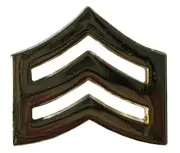 Wholesale Lot of 3 Army Sergeant Gold Motorcycle Hat Cap Lapel Pin PO-336