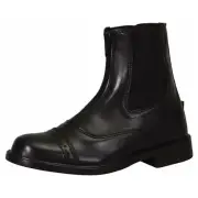 BLACK TuffRider Children's Fleece-Lined Front Zip Paddock Riding Boots 12 30109