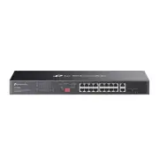 TP-Link DS1018GMP | Omada 18-Port Gigabit Unmanaged Rackmount Switch | 16* PoE+