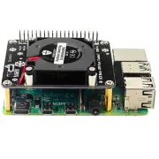 DC 5V GPIO Cooling Fan with LED Light Mini Turbo Fan for Raspberry Pi 4B/3B+/3B