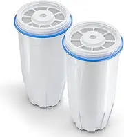 Water Filter Replacement Compatible with Zero Pitcher and Dispenser ZR-001 ZR-017 ZR-004 ZP-006 ZD-013 ZS-008, 5-Stage Filter System Fit for Zero Water Filter, Reduce Lead, Chromium, Etc. 2 Pack