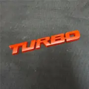 1x Matte Black Big TURBO Metal Sticker Badge Decal Emblem Car Engine Sport Coupe (for: Renault)