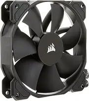 Corsair SP120 ELITE, 120mm PWM Hydraulic Bearing Case Fan with CORSAIR AirGuide Technology - Low-Noise, 24.7 dBA, Fan Speeds from 300 RPM - 1,300 RPM, 45.4 CFM, Single Pack - Black