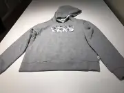 Vans- Kids Gray Hoodie With Decal And Flowers- Size S