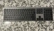 iClever IC-BK10 Silver Multi Device Ultra Slim Rechargeable Wireless Keyboard