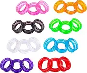 24pcs Scissors Silicone Ring Pets Hair Shears Finger Rings Grooming Curved Dog Scissors Scissor Handheld Ring Cover Small Scissor Finger Protective Ring Barber Tool Silica Gel