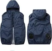 [scosao] Sun Protection Cool Vest 5V USB Cooling Fan Jacket Air Conditioned Clothes for Men Women with 3 Speed Adjustable