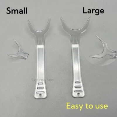 10 Pcs Dental Clinic Cheek Lip Retractor T-shape Mouth Opener Clear Autoclavable