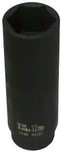 32mm x 1/2" Drive Extra Deep Impact Socket T&E Tools 84332