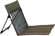 Ｂｅｓｇａ Floor Chair Foldable Cushion Bleacher Seat Pad Oxford Cloth Cushion Pad Beach Seat for Backpacking Yard Garden Mountaineering, Dark Green