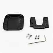 Lift Stand Universal Motorcycle Extension Kickstand Aluminum Alloy Scooter Extender Foot Side Support Plate Anti-Skid Stand Pad(Black)