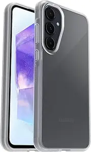 [Otterbox] React Samsung Galaxy A55 5G Case Clear - (77-95409), Antimicrobial, Drop+ Military Standard, Raised Edges, Hard Case, Soft Grip, Ultra-Slim
